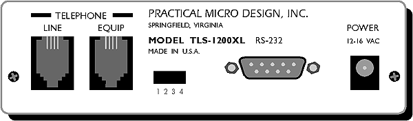 TLS-1200XL Back Panel